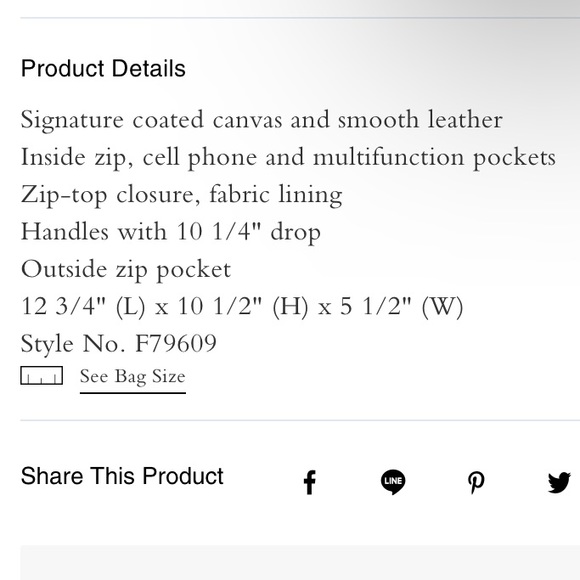 Coach Signature Snake Mix Gallery Tote - Picture 9 of 9